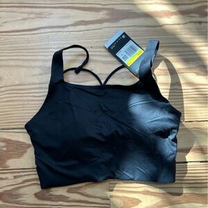 Nike Black Swoosh Luxe Bra